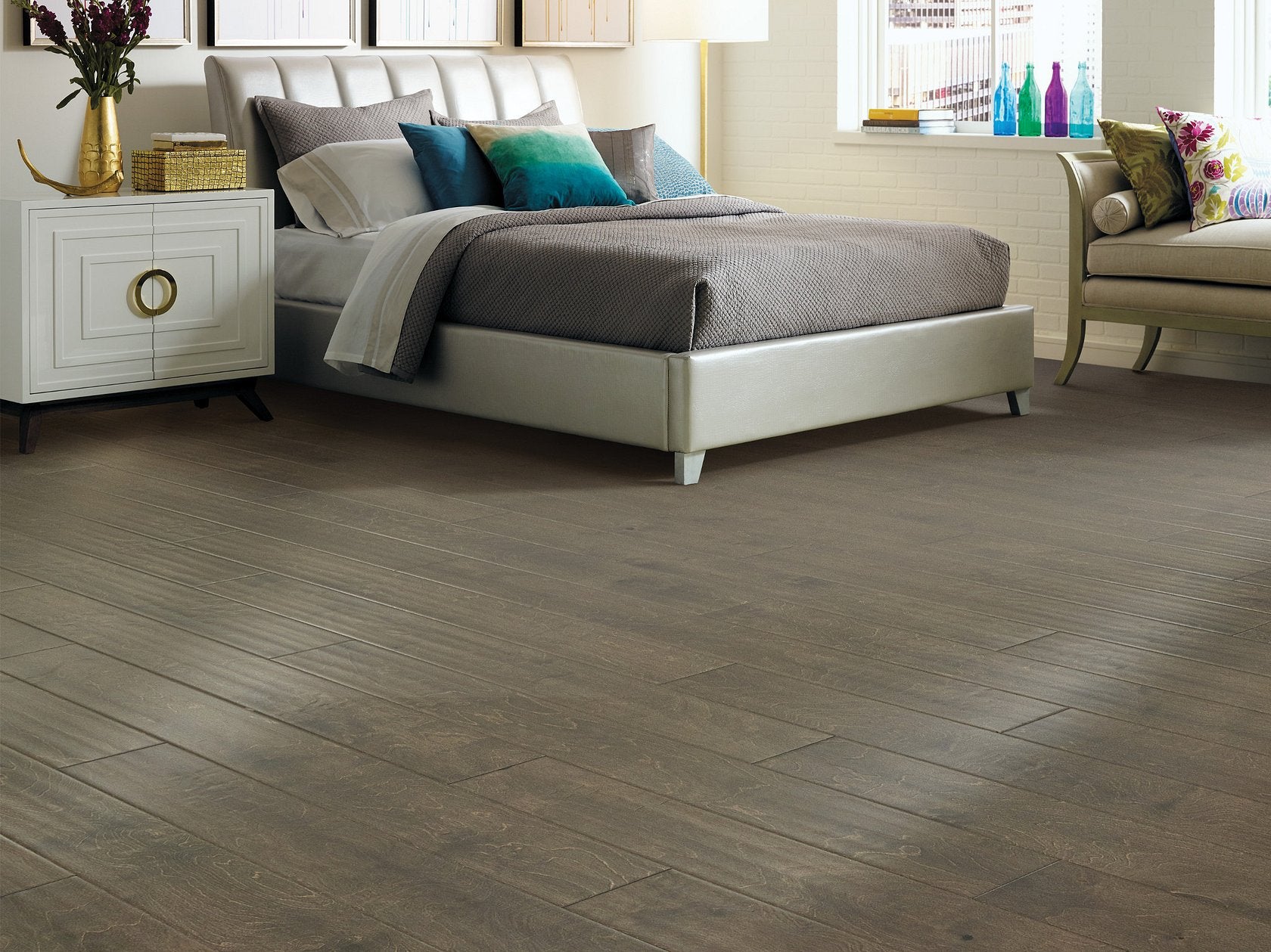 Shaw Biscayne Bay SW520-05034 Windsurf 5" x Random Lengths up to 47.24" Engineered Scraped Birch Hardwood Flooring (29.53 SF/Box)