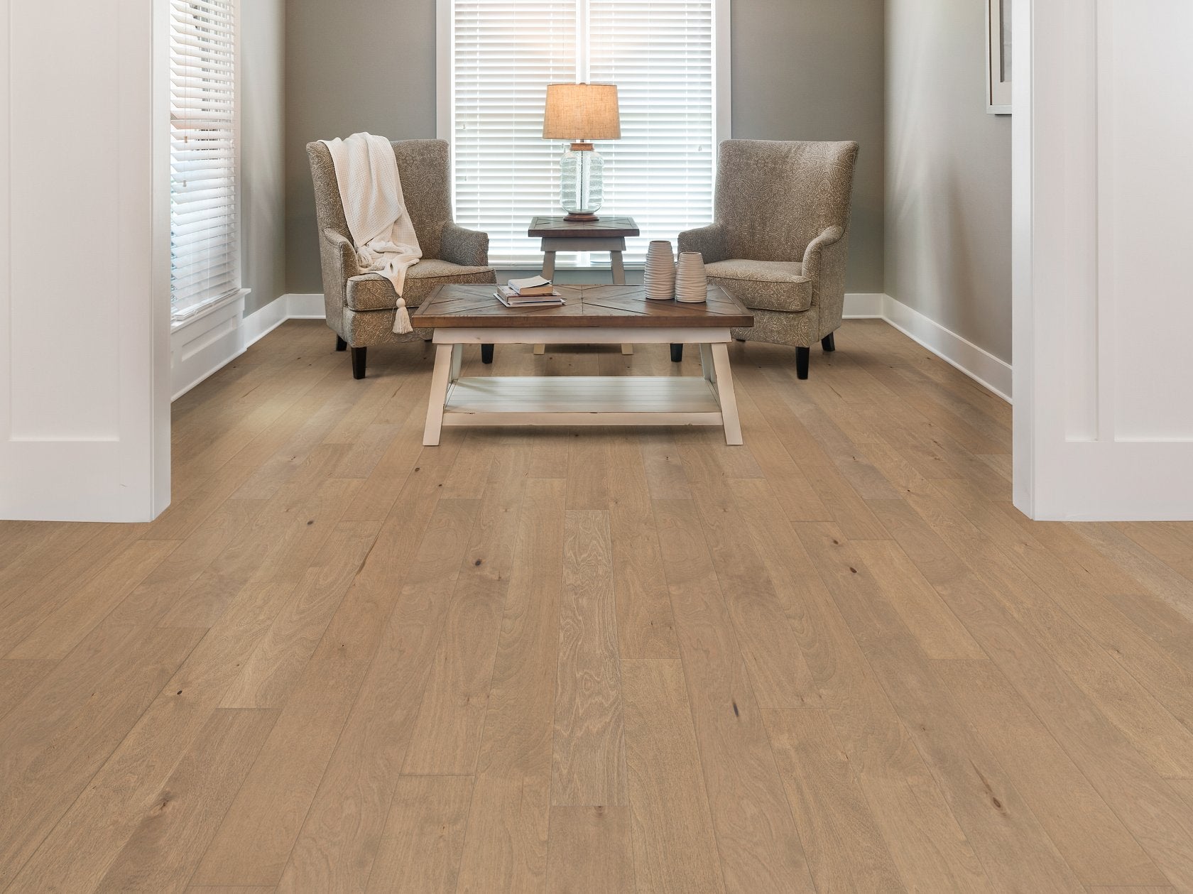 Shaw Biscayne Bay SW520-05034 Windsurf 5" x Random Lengths up to 47.24" Engineered Scraped Birch Hardwood Flooring (29.53 SF/Box)