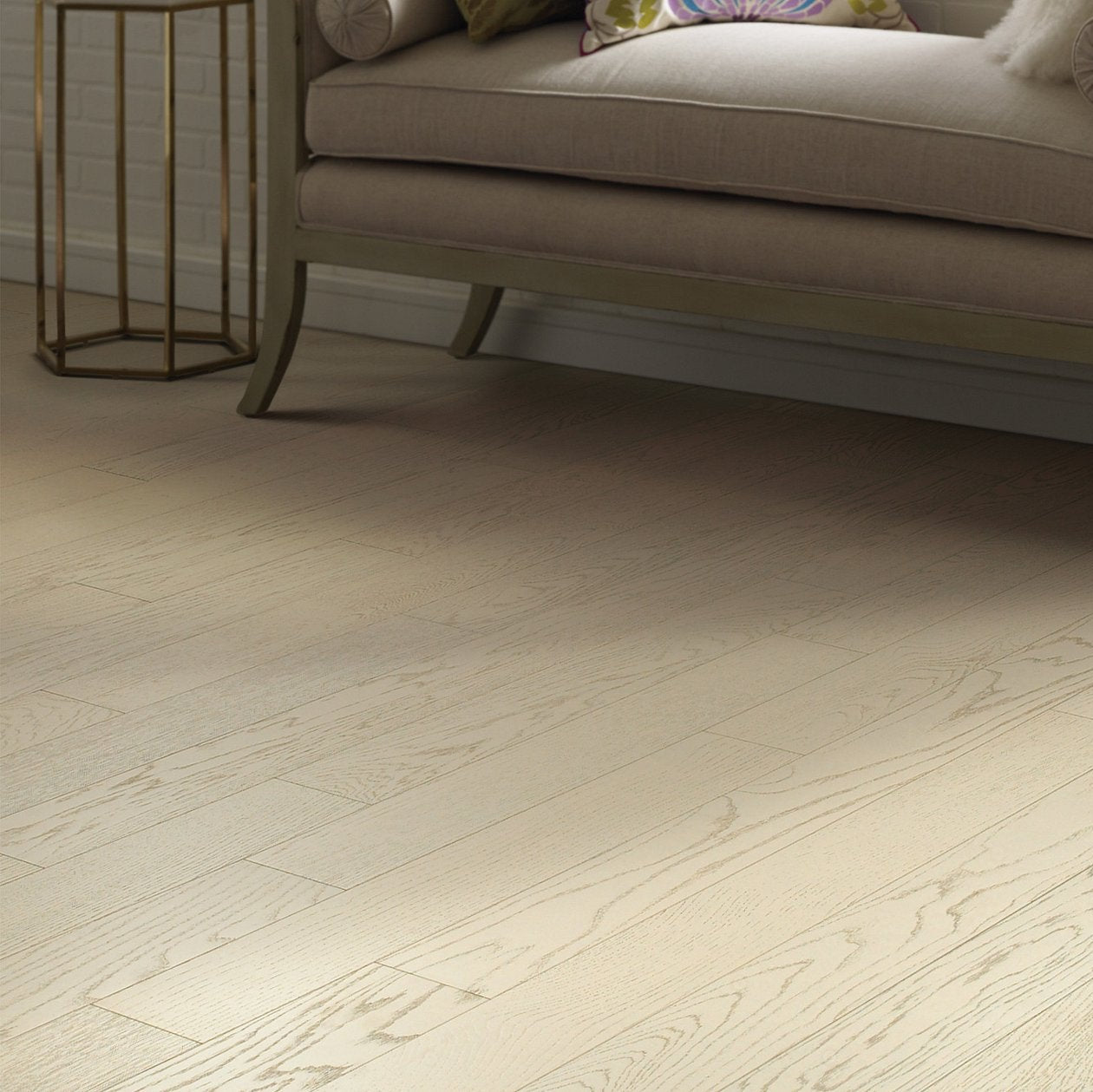 Shaw Empire Oak Plank SW583-01007 Astor 5" x Random Lengths up to 70.87" Engineered Wire Brushed White Oak Hardwood Flooring (29.53 SF/Box)
