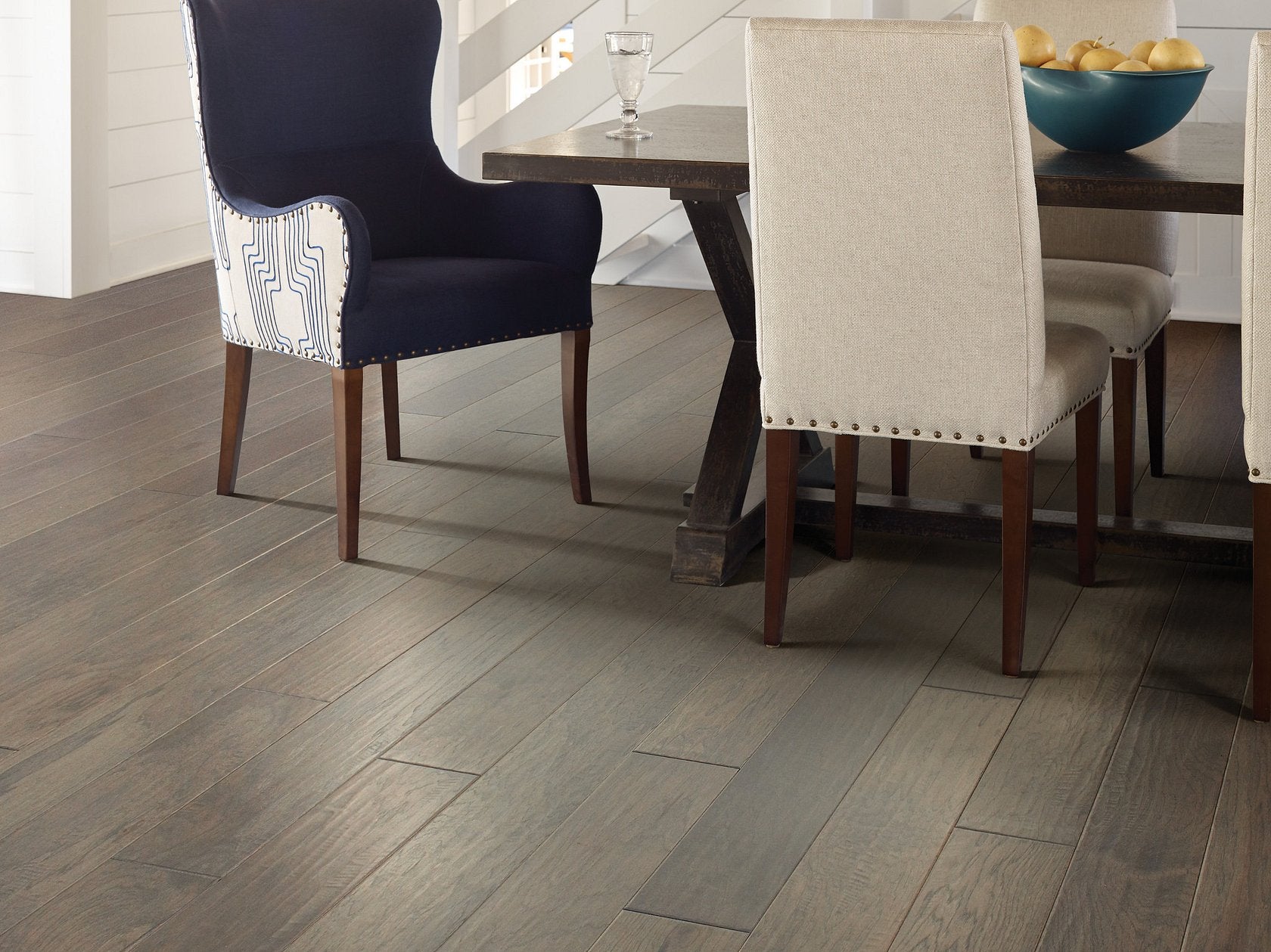 Shaw Riverstone SW593-05021 Sterling 6.38" x Random Lengths up to 58.5" Engineered Scraped Hickory Hardwood Flooring (30.48 SF/Box)