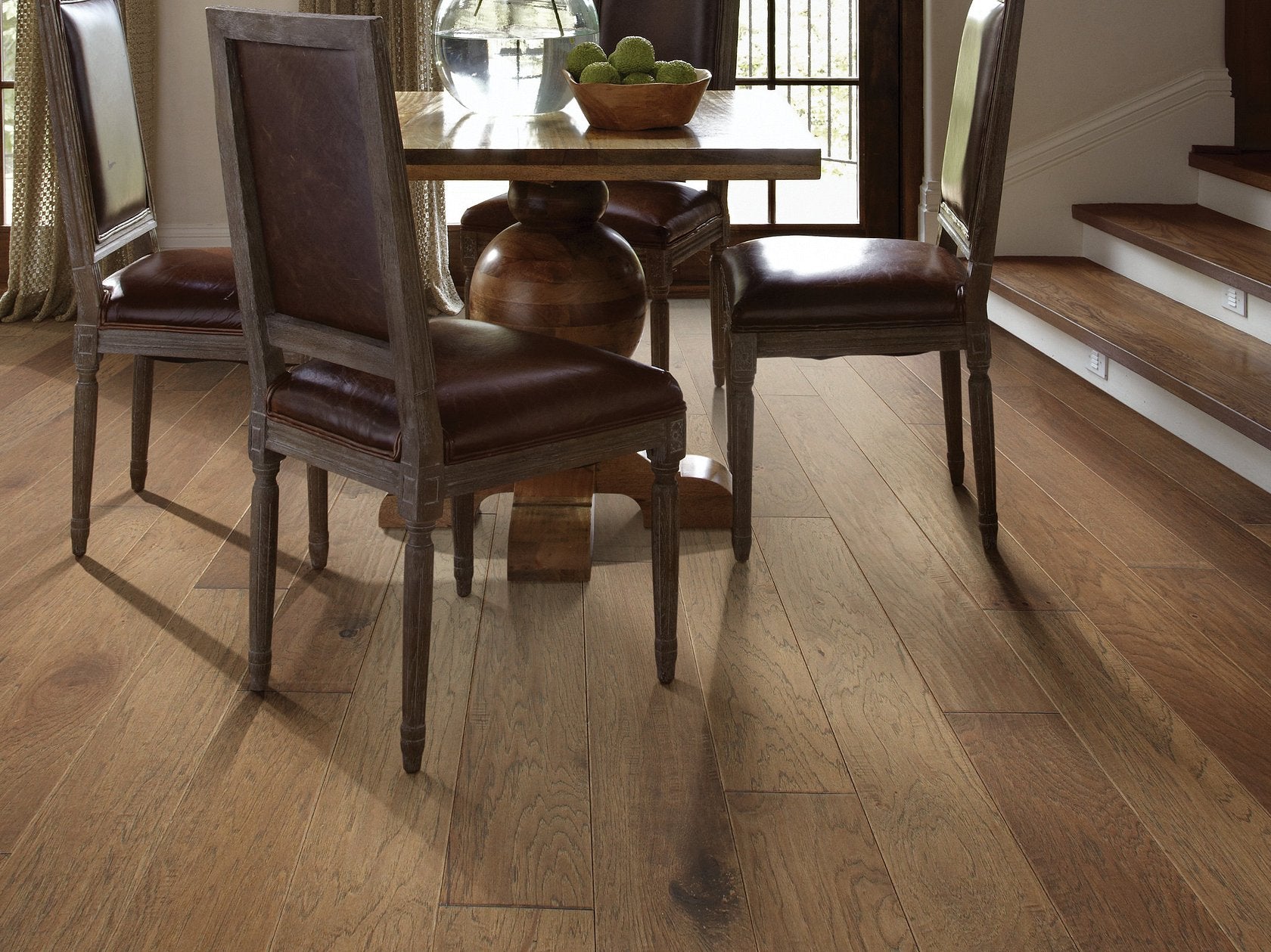 Shaw Riverstone SW593-07016 Vintage 6.38" x Random Lengths up to 58.5" Engineered Scraped Hickory Hardwood Flooring (30.48 SF/Box)