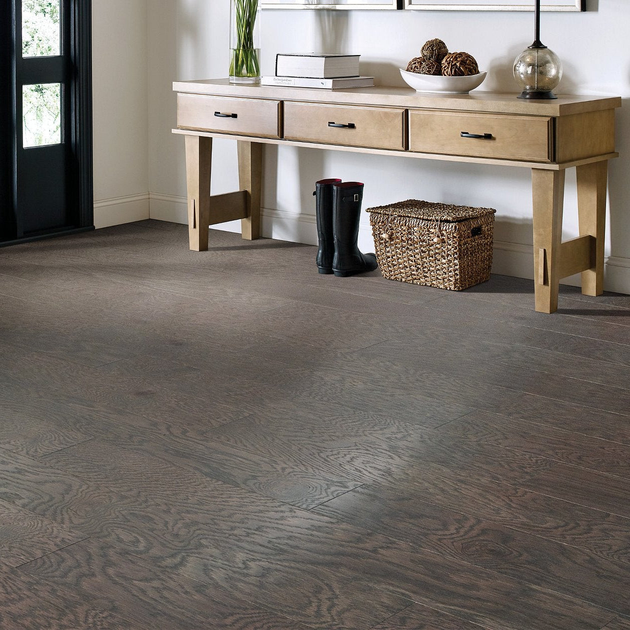 Shaw Villa SW705-07061 Basalt 6.38" x Random Lengths up to 58.56" Smooth White Oak Hardwood Flooring (30.48 SF/Box)