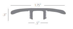 Armor Floors T-Mold – product image showing size, style, and brand details.