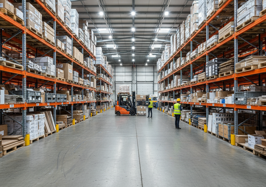 flooring warehouse floor city distribution supply center