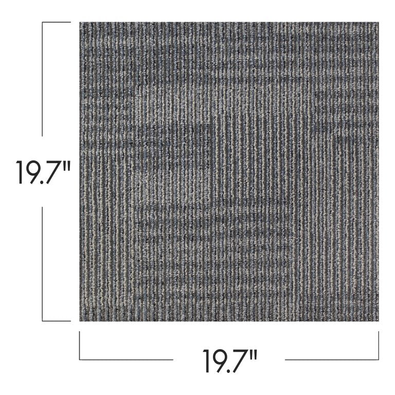 Kraus Carpet Tile Rhone 704301 Steel 19.7" x 19.7" (53.82 SF/Box)