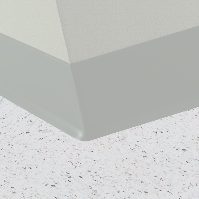 Mannington / Burke Rubber Wall Base Type TP BUR4GR040 Stardust 4" x 100' Roll by 1/8 Cove (with Toe)