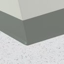 Mannington / Burke Rubber Wall Base Type TP BUR4GR117 Platinum Metallic 4