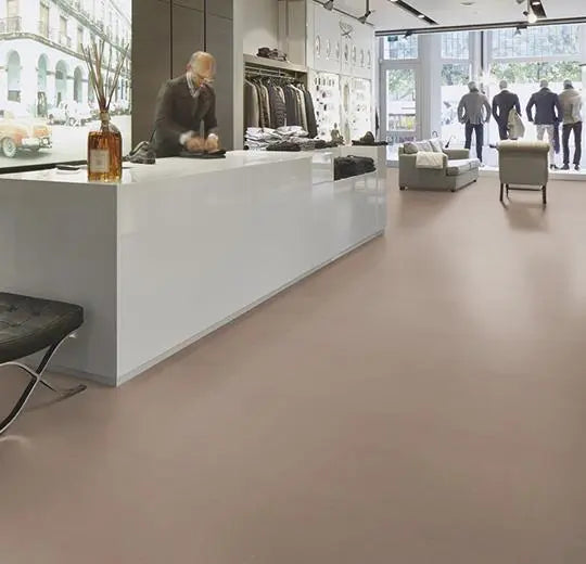 Forbo Marmoleum Piano 3631 Otter Linoleum Sheet Flooring (79" Width)