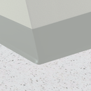 Mannington / Burke Rubber Wall Base Type TP BUR4GR173 Silver Screen 4