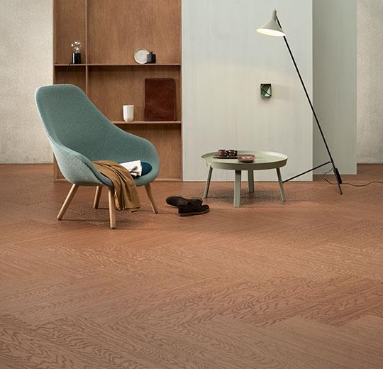 Forbo Marmoleum Modular Tile T5229-168296 Fresh Walnut 39.37" x 9.84" Linoleum Tile Flooring (32.29 SF/Box)