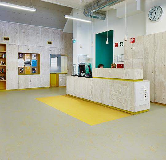 Forbo Marmoleum Solid Concrete 3733 Yellow Shimmer Linoleum Flooring