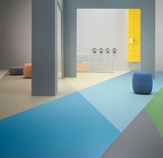 Forbo Marmoleum Solid Piano 3645 Neptune Blue Linoleum Flooring