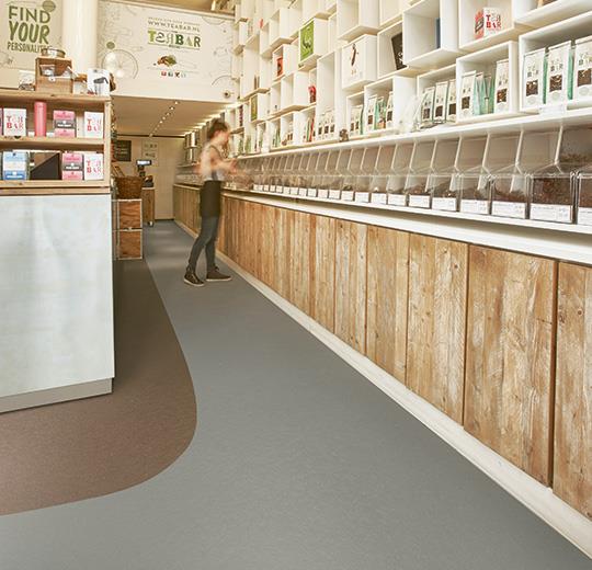 Forbo Marmoleum Solid Cocoa 3582 Earl Grey Chocolate Linoleum Flooring