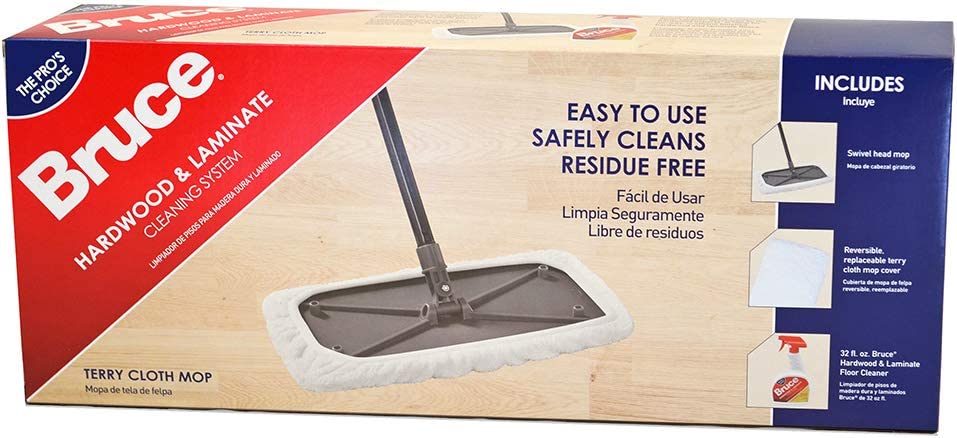 Bruce Floor Care CKS01 Hardwood & Laminate Cleaning System (with Terry Cloth Mop Cover)