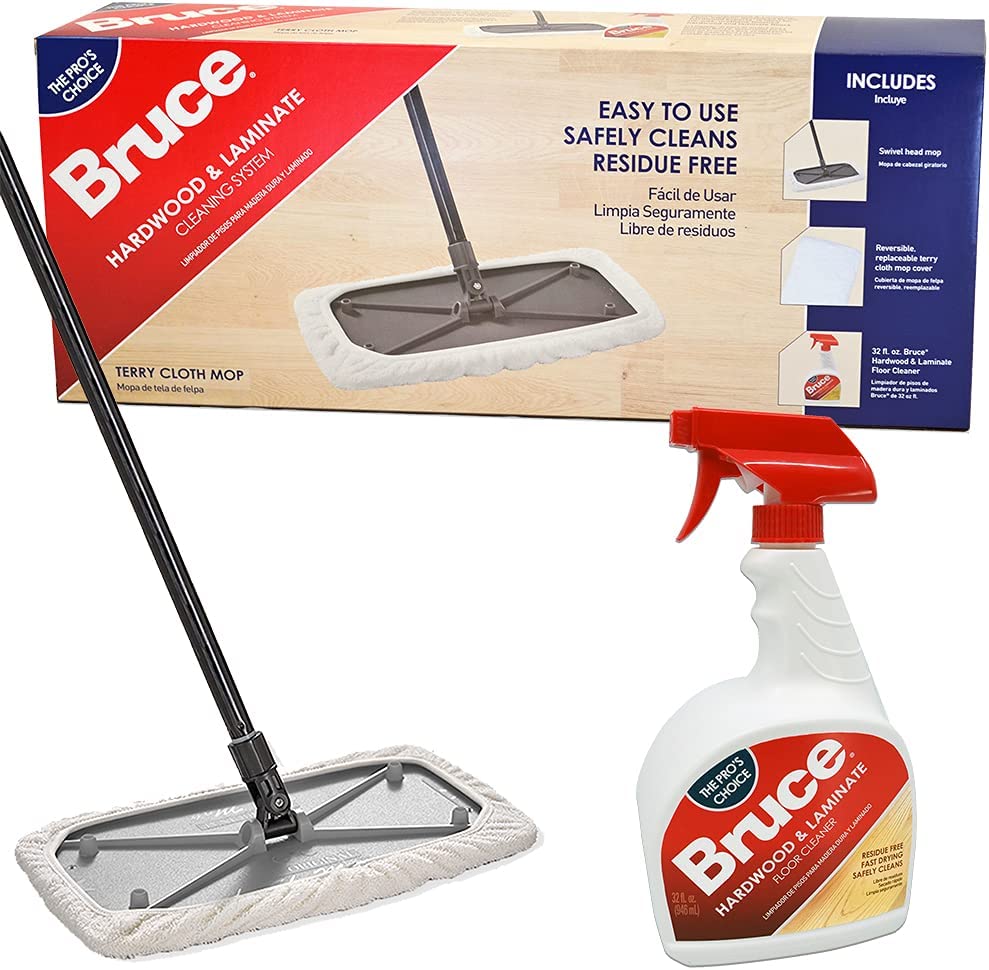 Bruce Floor Care CKS01 Hardwood & Laminate Cleaning System (with Terry Cloth Mop Cover)