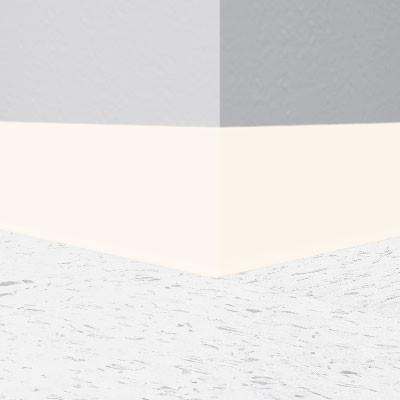 Flexco Base 2000 Wall Base 046 True White 2.5" x 120' by 1/8" Cove (with Toe)