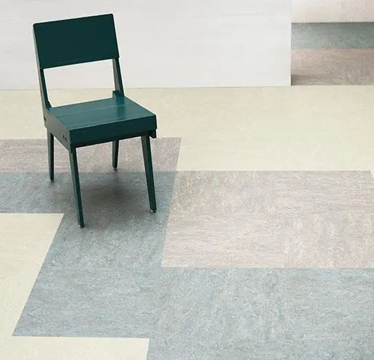 Forbo Marmoleum Marbled Real 3053-9783 Dove Blue Linoleum Sheet Flooring (79" Width)