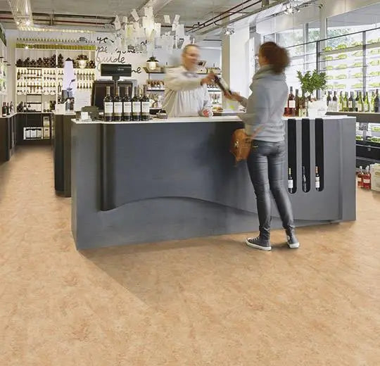 Forbo Marmoleum Marbled Real 3075-9799 Shell Linoleum Sheet Flooring (79" Width)