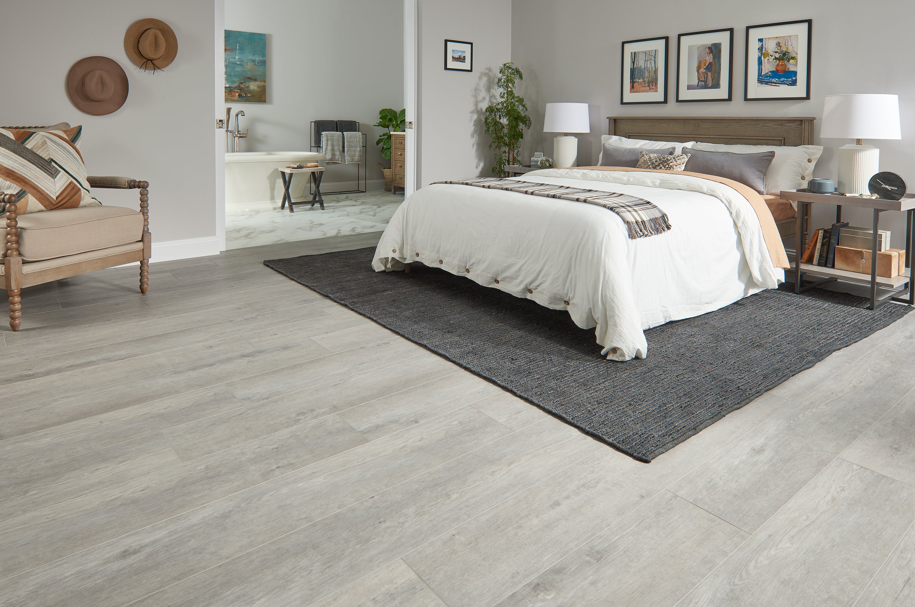 white oak lvp flooring