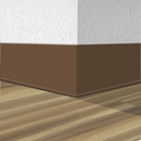 Shaw Rubber Wall Base 5975M-00043 Bison 4.5