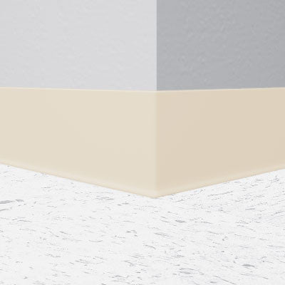 Mannington / Burke Vinyl Wall Base Type TV BUR4WR150 Nougat 4" x 100' Roll by 1/8 Cove (with Toe)