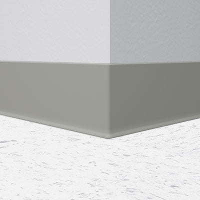 Mannington / Burke Rubber Wall Base Type TP BUR45GR209 Gray Beige 4.5" x 100' by 1/8 Cove (with Toe)