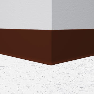 Mannington / Burke Rubber Wall Base Type TP BUR6GR502 Brown 6" x 100' by 1/8 Cove (with Toe)