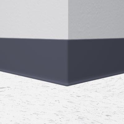 Mannington / Burke Rubber Wall Base Type TP BUR4HR523 Black Brown 4" x 100' by 1/8 Straight (Toeless)