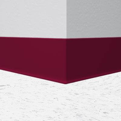 Mannington / Burke Rubber Wall Base Type TP BUR45GR607 Cranberry 4.5" x 100' by 1/8 Cove (with Toe)