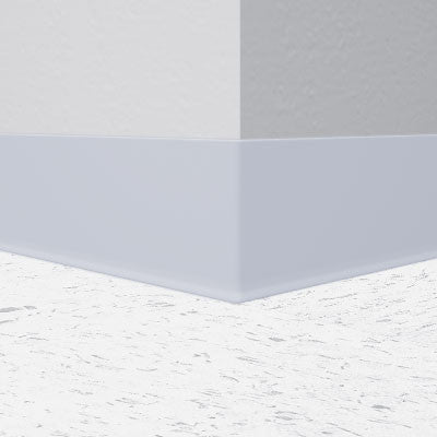 Mannington / Burke Rubber Wall Base Type TP BUR4GR663 Sky Gray 4" x 100' Roll by 1/8 Cove (with Toe)