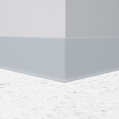 Mannington / Burke Rubber Wall Base Type TP BUR4GR672 Gray Blue 4" x 100' by 1/8 Cove (with Toe)