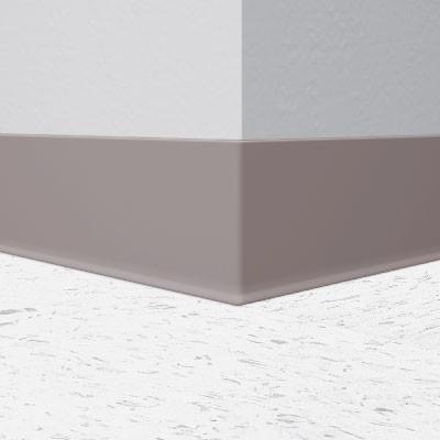 Mannington / Burke Rubber Wall Base Type TP BUR6HR674 Carmine Gray 6" x 100' by 1/8 Straight (Toeless)