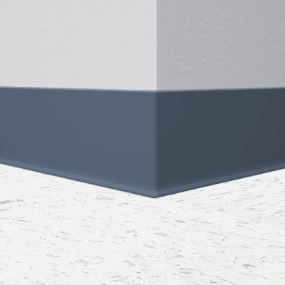 Mannington / Burke Rubber Wall Base Type TP BUR45GR810 Steel Lavender 4.5" x 100' by 1/8 Cove (with Toe)