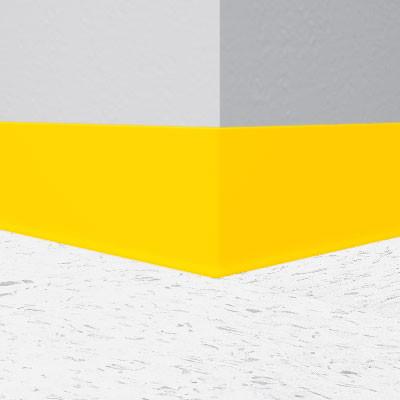 Mannington / Burke Rubber Wall Base Type TP BUR4HR820 Daffodil 4" x 100' by 1/8 Straight (Toeless)
