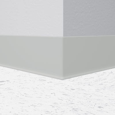 Mannington / Burke Rubber Wall Base Type TP BUR45GR208 Light Gray 4.5" x 100' by 1/8 Cove (with Toe)