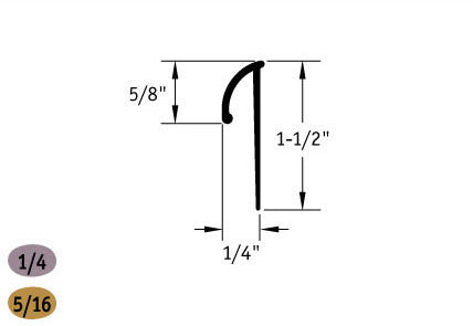 Tarkett / Johnsonite CCC-XX-A Cove Cap 1/4" or 5/16" 240' LF/Box (20 pieces per box)