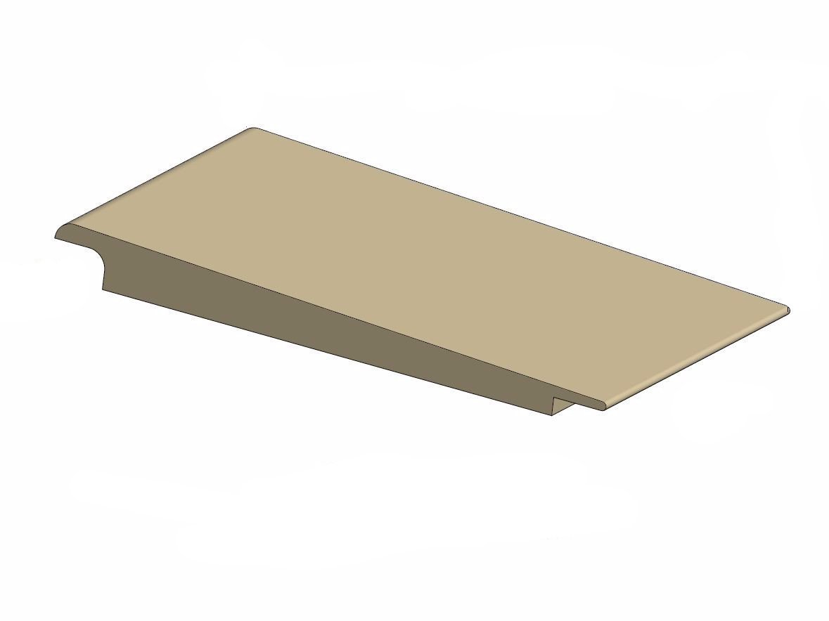 Tarkett / Johnsonite CTA-XX-HL Wheeled Traffic Transition 1/4" or 1/8" 60' LF/Box – product image showing size, style, and brand details.