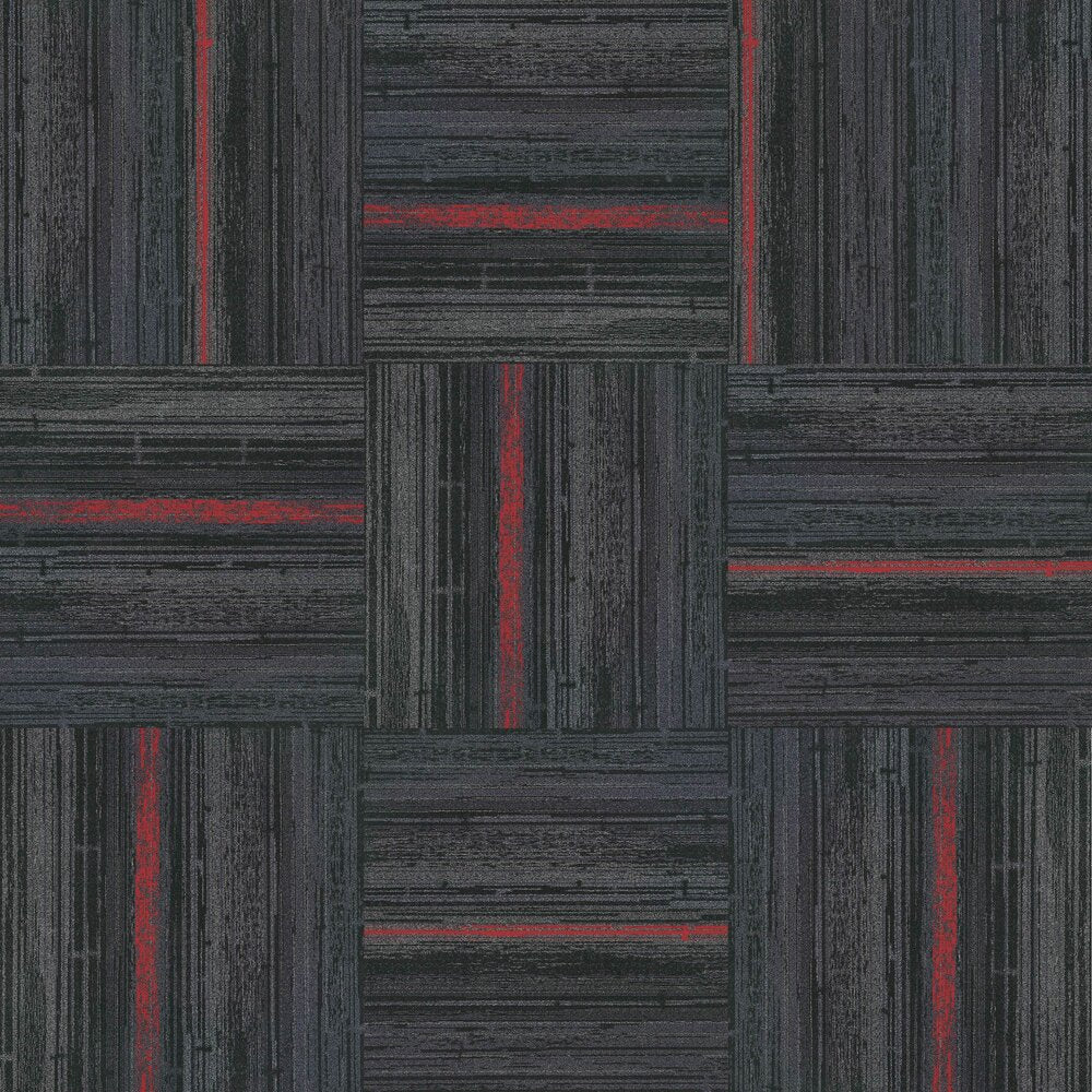 Next Floor Carpet Tile Context 706001 Midnight 19.7" x 39.4" – product image showing size, style, and brand details.