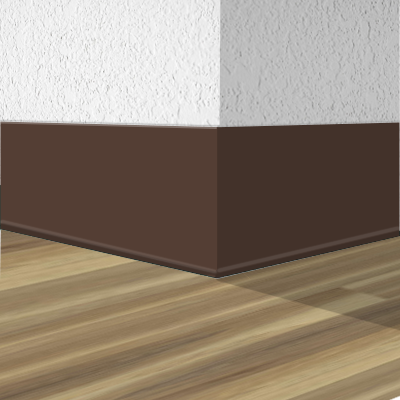 Shaw Rubber Cove Base 5895M-90 Espresso 4" x 4' by 1/8"