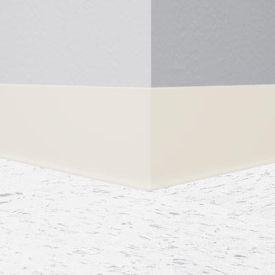 Flexco Vinyl Wall Base 011 Linen 4" x 4' Pieces (30 Pcs. / Box) by 1/8" Cove (with Toe)