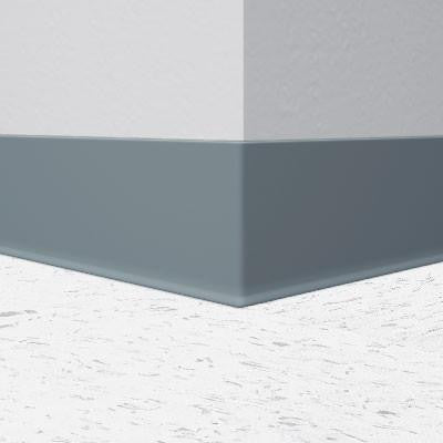 Flexco Vinyl Wall Base 014 Medium Gray 6" x 120' by 1/8" Cove (with Toe)