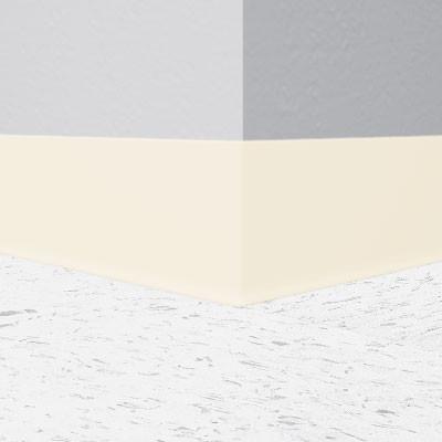 Flexco Vinyl Wall Base 018 Baby Breath 6" x 4' Pieces (30 Pcs. / Box) by 1/8" Straight (Toeless)