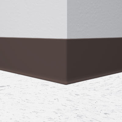 Flexco Base 2000 Wall Base 02 Bark 6" x 120' by 1/8" Cove (with Toe)