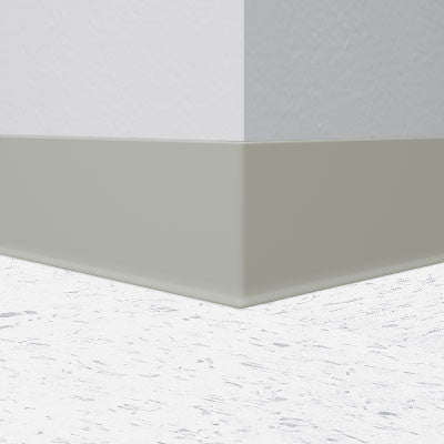 Flexco Base 2000 Wall Base 025 Light Gray 6" x 120' Roll by 1/8" Cove (with Toe)