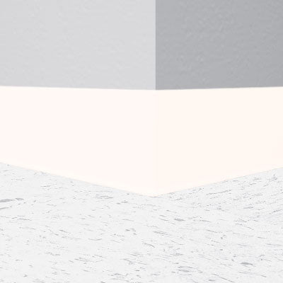 Flexco Wallflowers Wall Base 029 Arctic White 6" x 120' by 1/8" Cove (with Toe)