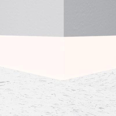 Flexco Vinyl Wall Base 029 Arctic White 4" x 120' Roll by 1/8" Straight (Toeless)