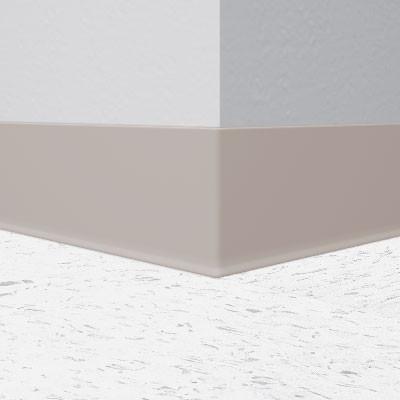 Flexco Wallflowers Wall Base 033 Doe 4" x 4' by 1/8" Cove (with Toe)