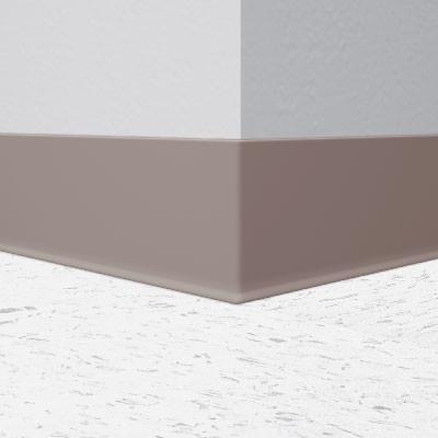 Flexco Vinyl Wall Base 037 Dark Beige 6" x 4' Pieces (30 Pcs. / Box) by 1/8" Cove (with Toe)
