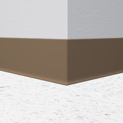 Flexco Wallflowers Wall Base 06 Cobblestone 4.5" x 120' by 1/8" Cove (with Toe)