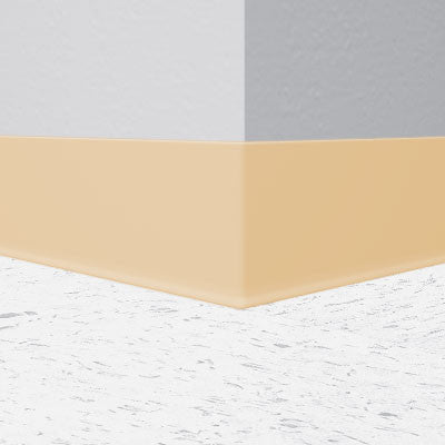 Flexco Base 2000 Wall Base 064 Honey 6" x 120' by 1/8" Cove (with Toe)